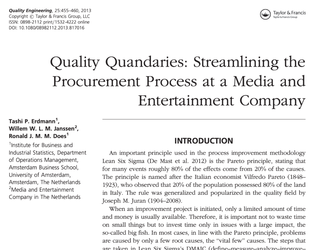 Streamlining the Procurement Process at a Media and Entertainment Company